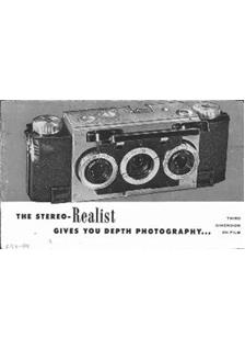 Realist Stereo-Realist manual. Camera Instructions.